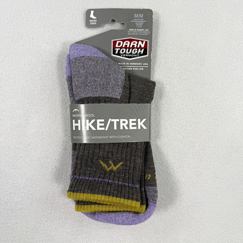 Darn Tough 1903 Micro Crew Hike Socks / Size M (7.5 - 9.5) Womens / NEW